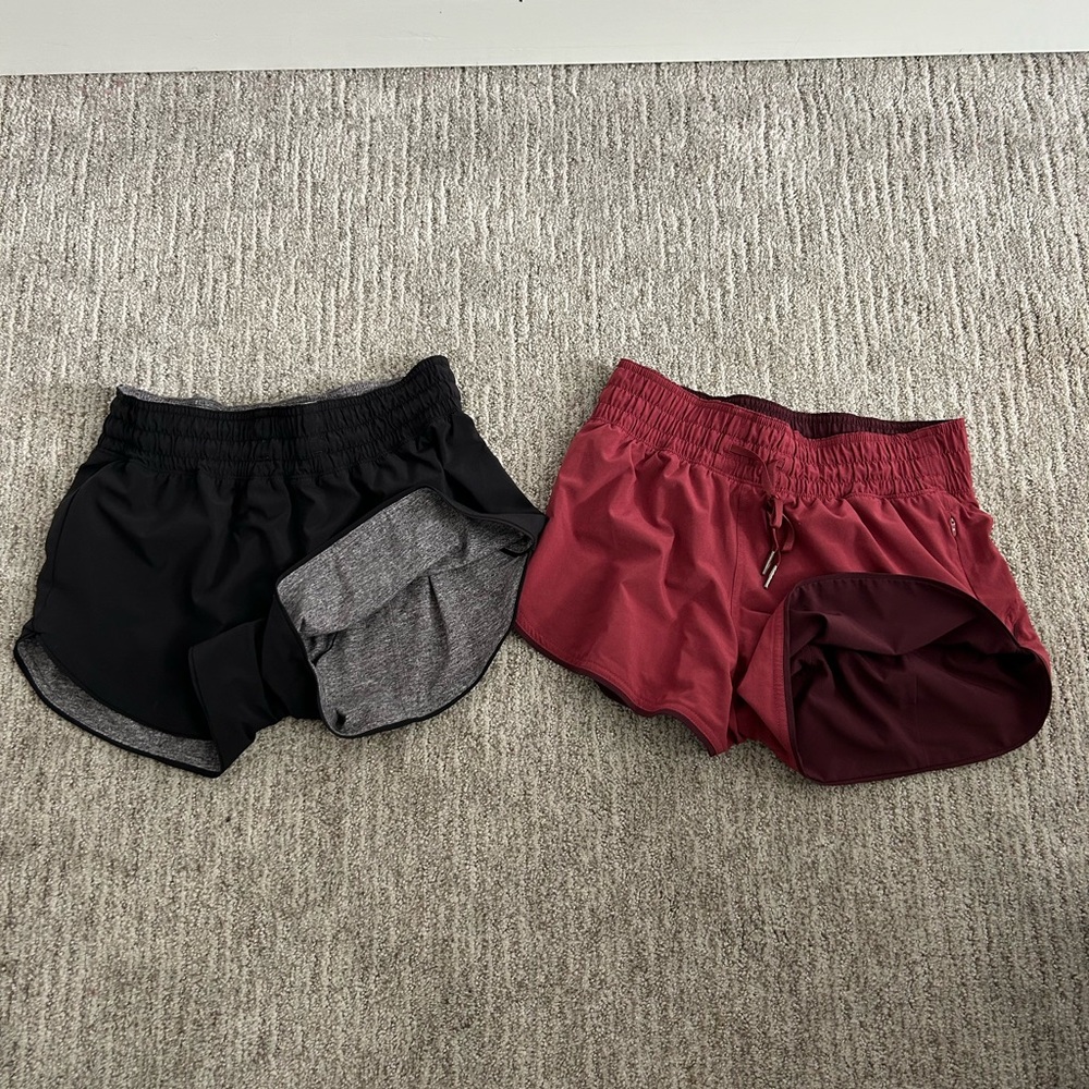 lululemon reversible shorts, size 2, deal if bought together